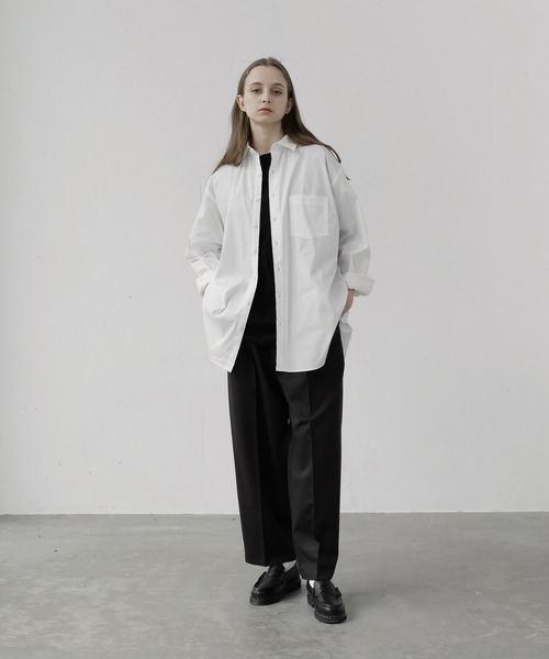 remer（リメール）の「loose basic shirt / ルーズベーシックシャツ（シャツ/ブラウス・メンズ・ホワイト/アッシュグレー/ブラック・SMALL/MEDIUM/LARGE）」の12枚目の写真