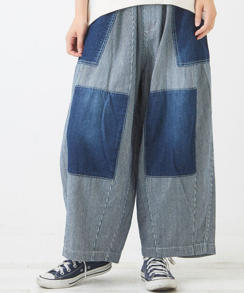 CUBE SUGAR(キューブシュガー)の「パンツ(その他パンツ・レディース・ブルー・M)」の1枚目の写真