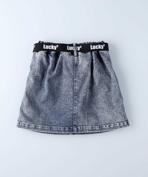 Right-on（ライトオン）の「【TEGTEG LUCKY2】ベルト付きスカート（デニムスカート・キッズ・ネイビー/ブルー・120/130/140）」の7枚目の写真