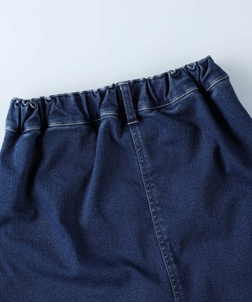 Right-on（ライトオン）の「【TEGTEG LUCKY2】ベルト付きスカート（デニムスカート・キッズ・ネイビー/ブルー・120/130/140）」の4枚目の写真