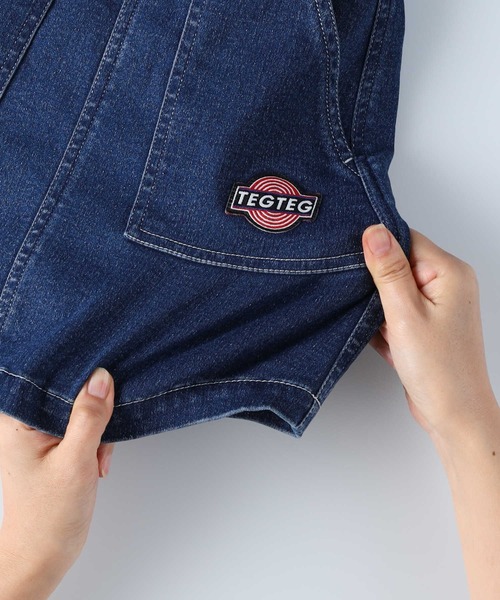 Right-on（ライトオン）の「【TEGTEG LUCKY2】ベルト付きスカート（デニムスカート・キッズ・ネイビー/ブルー・120/130/140）」の5枚目の写真