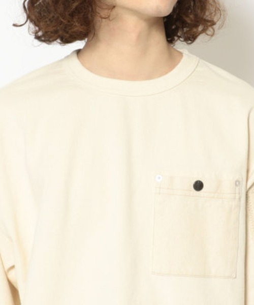 AVIREX(アヴィレックス)の「【TYPE BLUE/タイプ ブルー】デニム ポケット クルーネック スウェット / DENIM POCKET CREW NECK SWEAT / アヴィレックス / AVIREX(スウェット・メンズ・ナチュラル/ネイビー・MEDIUM/LARGE/XX-LARGE/X-LARGE)」の7枚目の写真