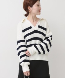 Spick & Span（スピックアンドスパン）の「オープンカラーボーダー  