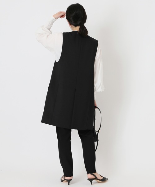journal standard L'essage（ジャーナルスタンダードレサージュ）の「■■ヴィスポリーノノーカラーベスト◆（その他アウター・レディース・ブラック・FREE）」の20枚目の写真