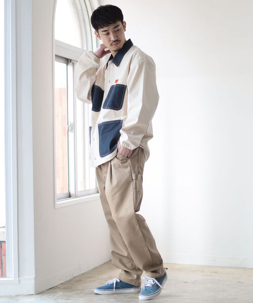 UNIVERSAL OVERALL(ユニバーサルオーバーオール)の「UNIVERSAL OVERALL × BEAMS / 別注 カバー コーチ ジャケット 22SS(ブルゾン・メンズ・ネイビー/グリーン・SMALL/MEDIUM/LARGE/X-LARGE)」の7枚目の写真