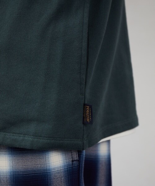 PENDLETON（ペンドルトン）の「PENDLETON/ペンドルトン 別注 BACK PRINT SWEAT CARDIGAN/バックプリント スウェット カーディガン（カーディガン/ボレロ・メンズ・ブラック/オフホワイト/グリーン/グレイッシュベージュ・MEDIUM/LARGE）」の6枚目の写真