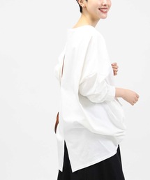 HONEYSUCKLE ROSE | 【HONEYSUCKLE ROSE】バックスリットビッグロンＴ(Tシャツ/カットソー)