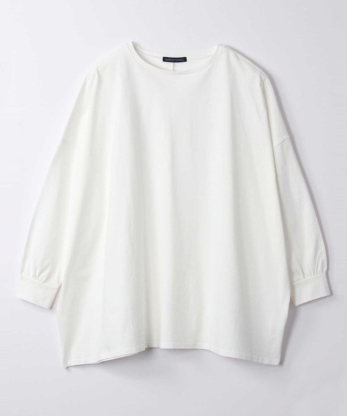 HONEYSUCKLE ROSE（ハニーサックルローズ）の「【HONEYSUCKLE ROSE】バックスリットビッグロンＴ（Tシャツ/カットソー・レディース・ブラック/オフホワイト/ベージュ・L）」の18枚目の写真