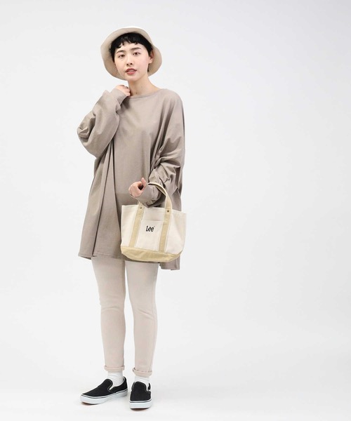 HONEYSUCKLE ROSE（ハニーサックルローズ）の「【HONEYSUCKLE ROSE】バックスリットビッグロンＴ（Tシャツ/カットソー・レディース・ブラック/オフホワイト/ベージュ・L）」の15枚目の写真