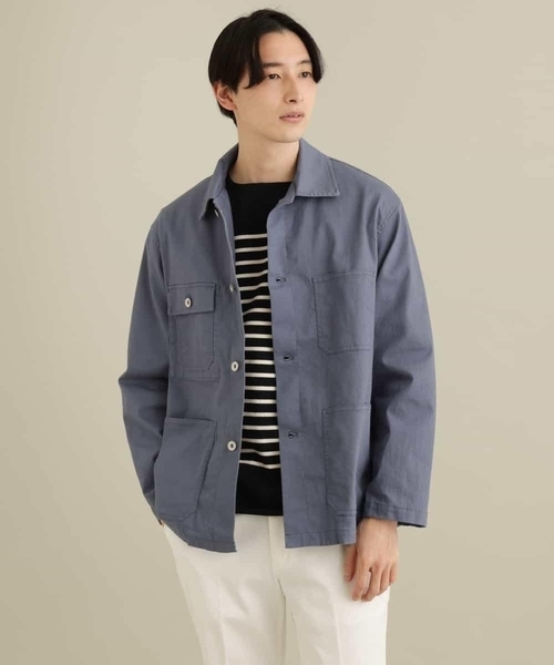 a.v.v（アーヴェヴェ）の「【イージーケア/洗濯機で洗える/ストレッチ】ワイドシルエットカバーオール（カバーオール・メンズ・ブルー/ベージュ・48/46）」の18枚目の写真