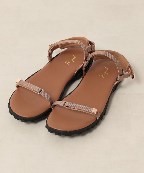 RIVE DROITE（リヴドロワ）の「R.good/アールドットグッド　ベルクロスポサン（サンダル・レディース・ブラック/キャメル・S/M/L）」の17枚目の写真