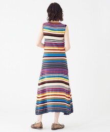 【美品】ポールスミスPaul Smithソフト ワイドストライプワンピース 美品】PS ポール・スミス ストライプ ドット フレア ワンピース 40 L