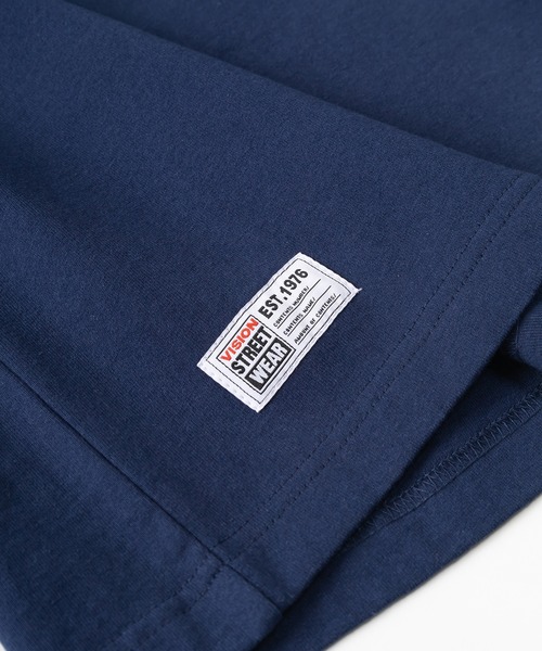 VISION STREET WEAR(ヴィジョンストリートウェア)の「【VISION STREET WEAR/ヴィジョンストリートウェア】アームプリントカレッジロゴ刺繍ロンT/ビッグシルエット(Tシャツ/カットソー・メンズ・ホワイト/アッシュグレー/ネイビー/グリーン・M/L/XL)」の21枚目の写真