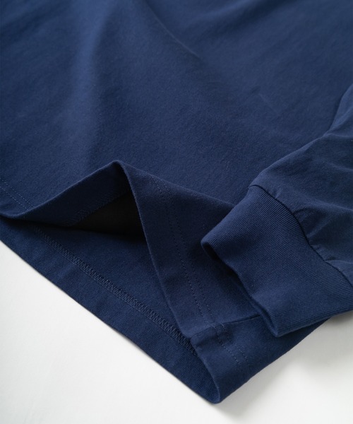 VISION STREET WEAR(ヴィジョンストリートウェア)の「【VISION STREET WEAR/ヴィジョンストリートウェア】アームプリントカレッジロゴ刺繍ロンT/ビッグシルエット(Tシャツ/カットソー・メンズ・ホワイト/アッシュグレー/ネイビー/グリーン・M/L/XL)」の22枚目の写真