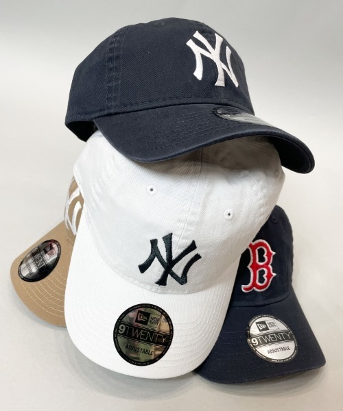 NEW ERA(ニューエラ)の「NEW ERA 9TWENTY(Washed)/ニューエラ ウォッシュドコットン キャップ レッドソックス(キャップ・メンズ・ネイビー・FREE)」の6枚目の写真