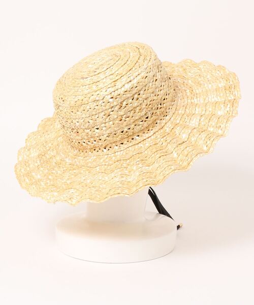 Casselini（キャセリーニ）の「Casselini 透かしなみなみHAT（ハット・レディース・ベージュ/ブラック・FREE）」の5枚目の写真