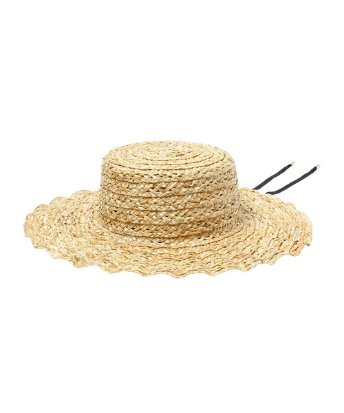 Casselini（キャセリーニ）の「Casselini 透かしなみなみHAT（ハット・レディース・ベージュ/ブラック・FREE）」の3枚目の写真