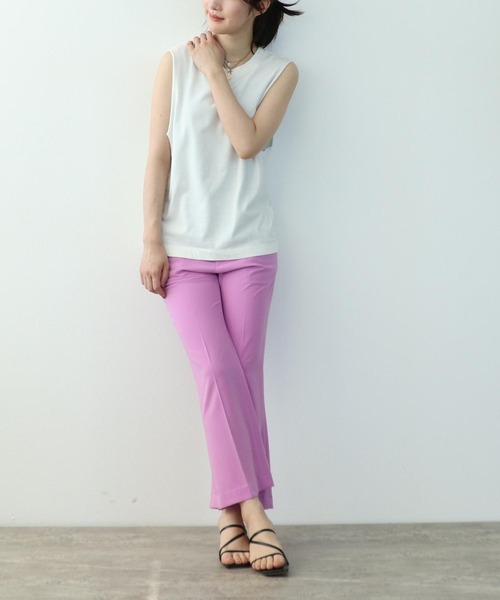 Three Four Time（ｽﾘｰﾌｫｰﾀｲﾑ）の「センタープレスパンツ（その他パンツ・レディース・ピンク/ブラック/アイボリー・FREE）」の12枚目の写真