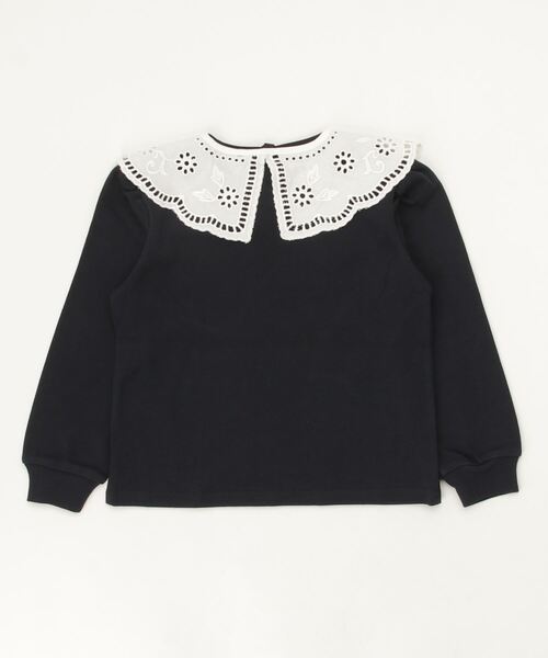 PAUL&JOE(ポールアンドジョー)の「PAUL & JOE(ポール & ジョー) Kids & Junior 付け襟ロンT(Tシャツ/カットソー・キッズ・ピンク/ネイビー/ラベンダー・140cm/120cm/150cm/130cm/160cm)」の4枚目の写真
