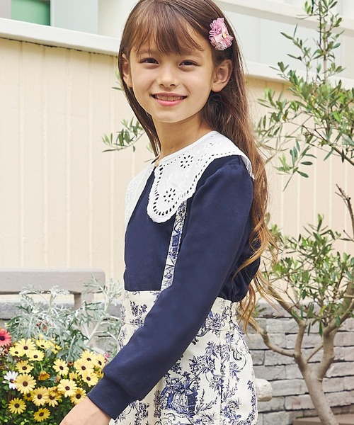 PAUL&JOE(ポールアンドジョー)の「PAUL & JOE(ポール & ジョー) Kids & Junior 付け襟ロンT(Tシャツ/カットソー・キッズ・ピンク/ネイビー/ラベンダー・140cm/120cm/150cm/130cm/160cm)」の18枚目の写真