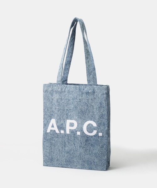 A.P.C.(アーペーセー)の「A.P.C. Lou TOTE BAG アー・ペー・セー ルー トートバッグ(トートバッグ・レディース・ライトインディゴブルー・FREE)」の4枚目の写真