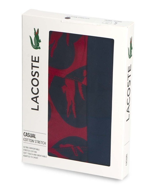 LACOSTE(ラコステ)の「LACOSTE COTTON STRETCH TRUNK クロコハート ボクサーパンツ EUサイズ 53121305(ボクサーパンツ・メンズ・ワインレッド・S/M/L)」の7枚目の写真