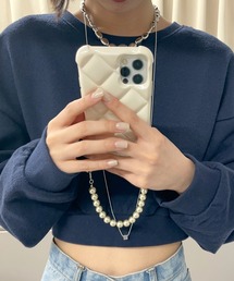 Lara キルティングスマホショルダー (iphone13pro対応)