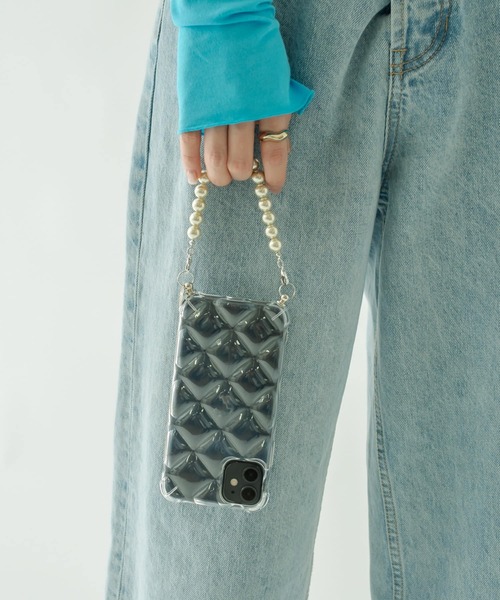 mystic（ミスティック）の「Lara キルティングスマホショルダー (iphone13pro対応）（スマホケース/カバー・レディース・シルバー/クリア/ブラック/アイボリー・ONE SIZE）」の19枚目の写真