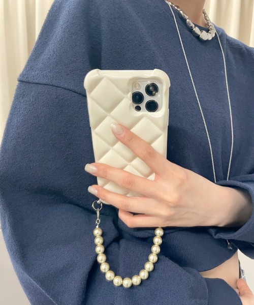 mystic（ミスティック）の「Lara キルティングスマホショルダー (iphone13pro対応）（スマホケース/カバー・レディース・シルバー/クリア/ブラック/アイボリー・ONE SIZE）」の22枚目の写真