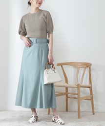 N.（N. Natural Beauty Basic） | 【S Size Line】◆ベルト付フレアスカート(スカート)