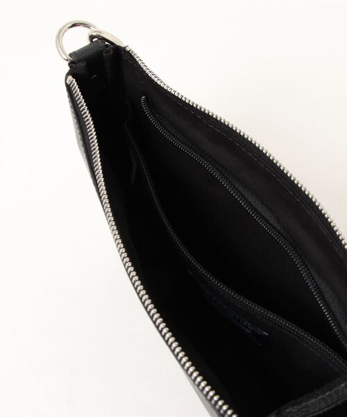 NAUGHTIAM（ノーティアム）の「【NAUGHTIAM/ノーティアム】 レザーミニクラッチバッグ（クラッチバッグ・メンズ・ブラック/ネイビー/キャメル・FREE）」の6枚目の写真