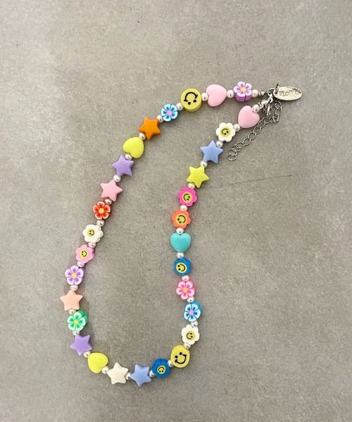 WHO'S WHO gallery（フーズフーギャラリー）の「【SLOPPY/スロッピー】カラフルネックレス（ネックレス・レディース・レインボー/カラフル/マルチ・FREE）」の2枚目の写真