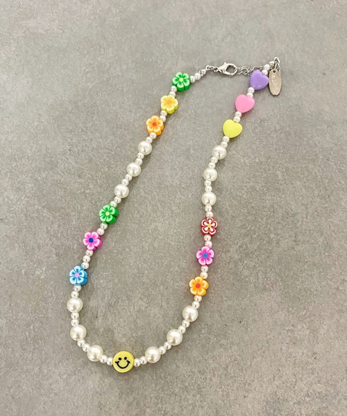 WHO'S WHO gallery（フーズフーギャラリー）の「【SLOPPY/スロッピー】カラフルネックレス（ネックレス・レディース・レインボー/カラフル/マルチ・FREE）」の3枚目の写真