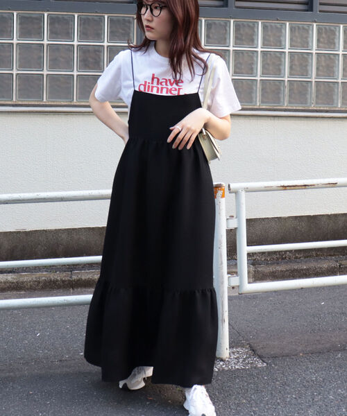 fredy emue（フレディエミュ）の「後ろレースアップキャミワンピース（ワンピース・レディース・グリーン/ブラック・38）」の6枚目の写真