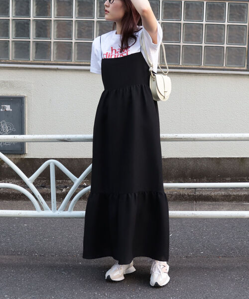 fredy emue（フレディエミュ）の「後ろレースアップキャミワンピース（ワンピース・レディース・グリーン/ブラック・38）」の7枚目の写真