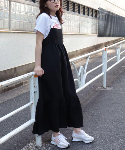 fredy emue（フレディエミュ）の「後ろレースアップキャミワンピース（ワンピース・レディース・グリーン/ブラック・38）」の8枚目の写真