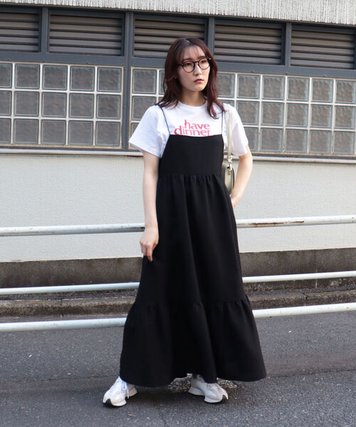 fredy emue（フレディエミュ）の「後ろレースアップキャミワンピース（ワンピース・レディース・グリーン/ブラック・38）」の9枚目の写真