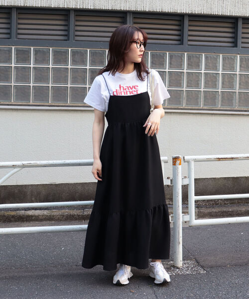 fredy emue（フレディエミュ）の「後ろレースアップキャミワンピース（ワンピース・レディース・グリーン/ブラック・38）」の10枚目の写真