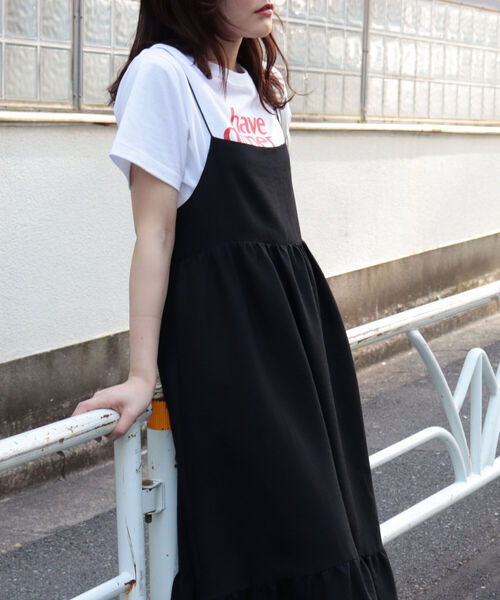 fredy emue（フレディエミュ）の「後ろレースアップキャミワンピース（ワンピース・レディース・グリーン/ブラック・38）」の12枚目の写真