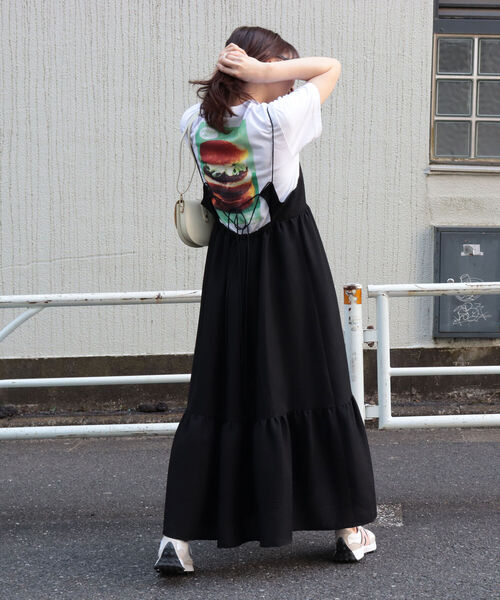 fredy emue（フレディエミュ）の「後ろレースアップキャミワンピース（ワンピース・レディース・グリーン/ブラック・38）」の13枚目の写真