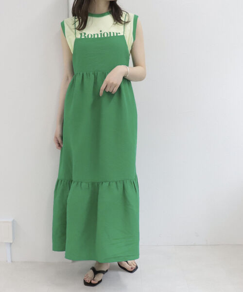 fredy emue（フレディエミュ）の「後ろレースアップキャミワンピース（ワンピース・レディース・グリーン/ブラック・38）」の17枚目の写真