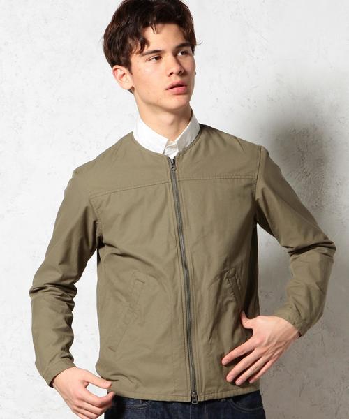 green label relaxing（グリーンレーベルリラクシング）の「C/N TWILL NOCOL ZIP ブルゾン GLSS◆（ブルゾン・メンズ・オフホワイト/オリーブ/ネイビー・MEDIUM/LARGE/SMALL）」の3枚目の写真