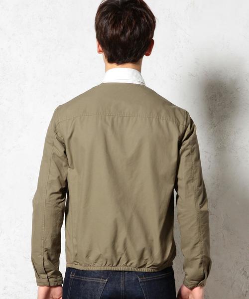 green label relaxing（グリーンレーベルリラクシング）の「C/N TWILL NOCOL ZIP ブルゾン GLSS◆（ブルゾン・メンズ・オフホワイト/オリーブ/ネイビー・MEDIUM/LARGE/SMALL）」の9枚目の写真
