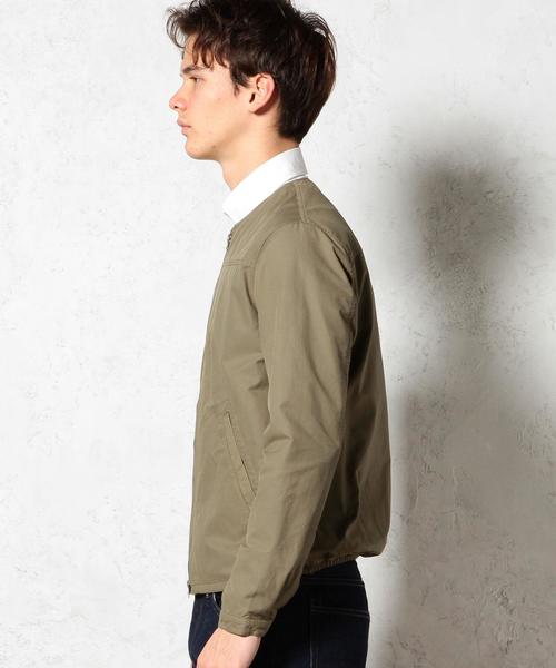 green label relaxing（グリーンレーベルリラクシング）の「C/N TWILL NOCOL ZIP ブルゾン GLSS◆（ブルゾン・メンズ・オフホワイト/オリーブ/ネイビー・MEDIUM/LARGE/SMALL）」の17枚目の写真