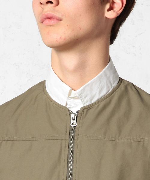 green label relaxing（グリーンレーベルリラクシング）の「C/N TWILL NOCOL ZIP ブルゾン GLSS◆（ブルゾン・メンズ・オフホワイト/オリーブ/ネイビー・MEDIUM/LARGE/SMALL）」の10枚目の写真
