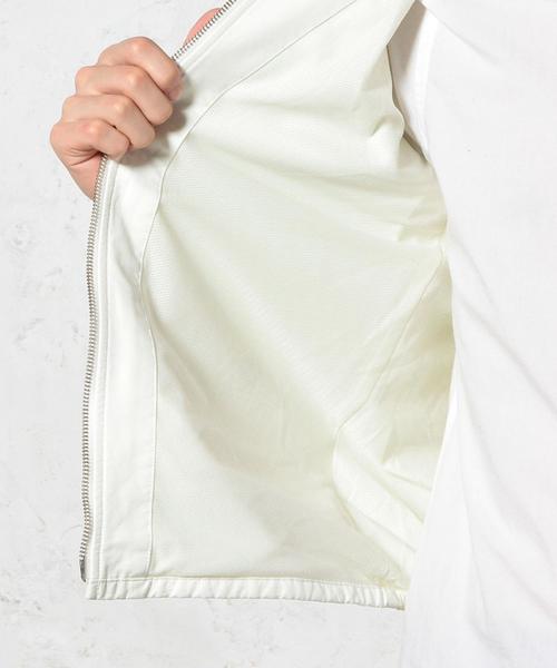 green label relaxing（グリーンレーベルリラクシング）の「C/N TWILL NOCOL ZIP ブルゾン GLSS◆（ブルゾン・メンズ・オフホワイト/オリーブ/ネイビー・MEDIUM/LARGE/SMALL）」の5枚目の写真
