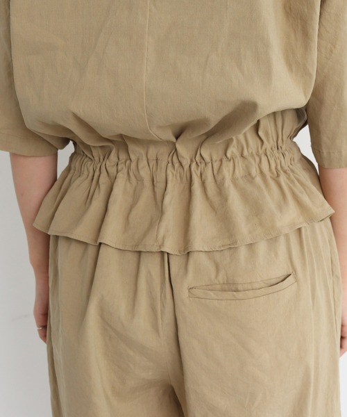 yuni リネン オールインワン AMBIDEX Store △○リネン オールインワン(F クロ): yuni