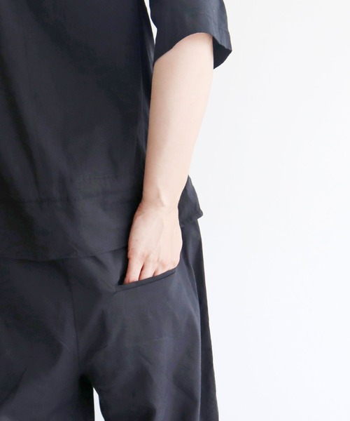 yuni（ユニ ）の「○Tencel Linen stretch all-in-one（つなぎ