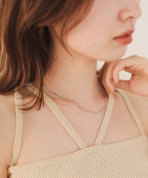 Kastane（カスタネ）の「【fiw.】サージカルスネークチェーンネックレス（ネックレス・レディース・シルバー・FREE）」の6枚目の写真
