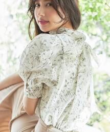 INGNI | 花柄シアー2WAYリボン／ブラウス(シャツ/ブラウス)